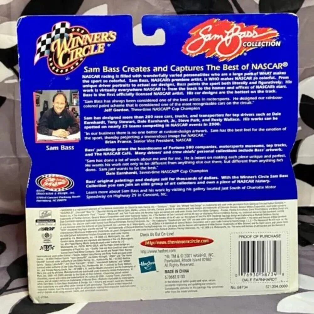 Dale Earnhardt Sam Bass‎ Art Print Winners Circle NASCAR #3 Limited Edition 1:43